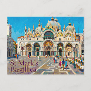 Cartão Postal Basílica de São Marcos Itália