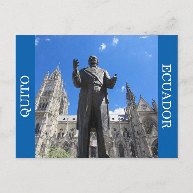 Cartão Postal basílica quito (Frente)