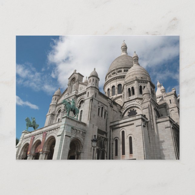 Cartão Postal Basilica Sacré-Coeur, Paris, França (Frente)