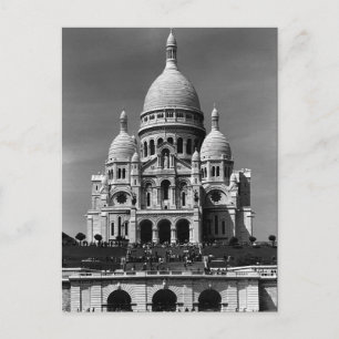 Cartão Postal Basílica Vintage França Paris Sacre Coeur