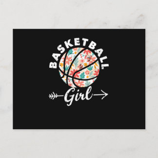 Cartão Postal Basketball girl ball player fan team