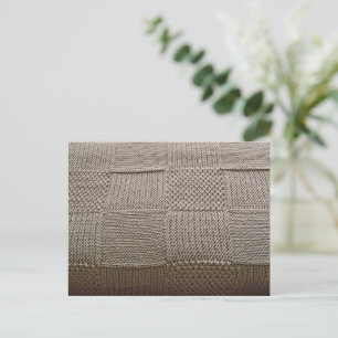 Cartão Postal Basketweave Patchwork Knit por Shirley Taylor