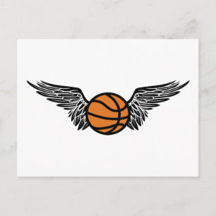 Cartão Postal basquete alado