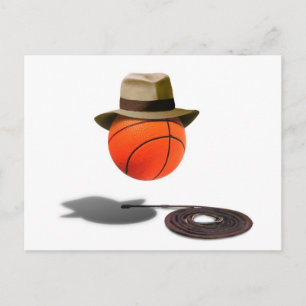 Cartão Postal Basquete com Fedora e Whip