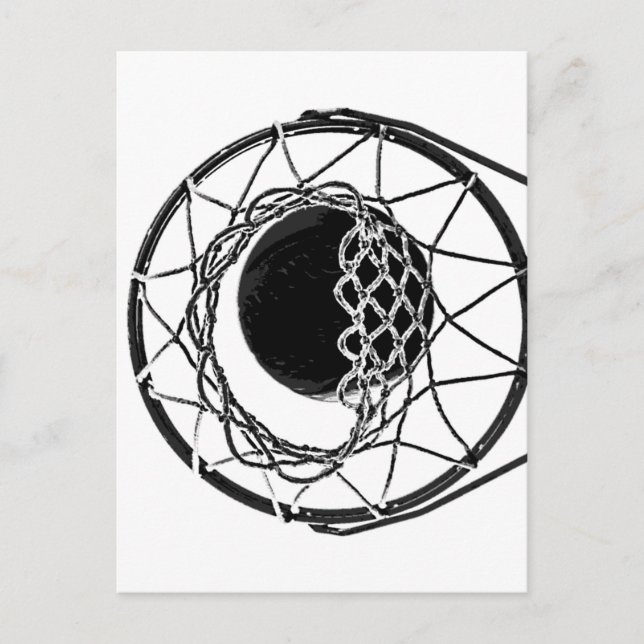 Cartão Postal Basquete de pop (Frente)