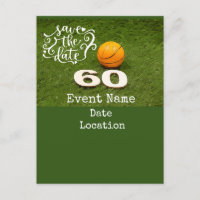 Basquetebol  60º Aniversário com bola Salve a Data