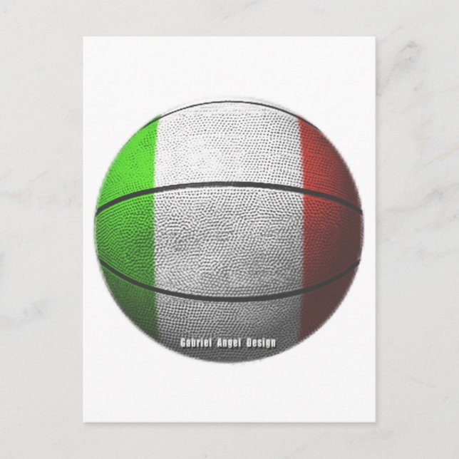 Cartão Postal Basquetebol Itália (Frente)
