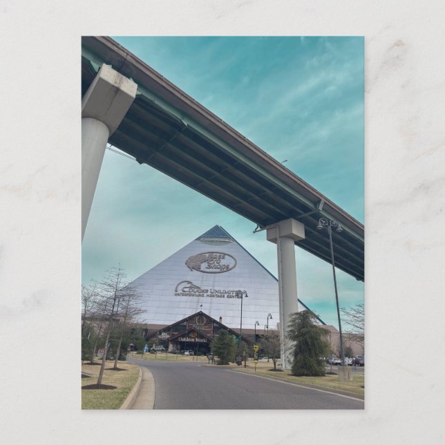 Cartão Postal Bass Pro Shops Pyramid Memphis (Frente)