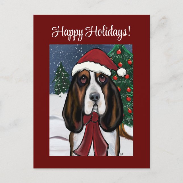 Cartão Postal Basset Hound   (Frente)