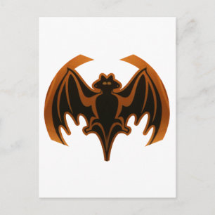 Cartão Postal Bat Brown O MUSEUM Zazzle dá presentes