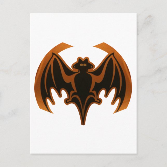 Cartão Postal Bat Brown O MUSEUM Zazzle dá presentes (Frente)