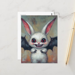 Cartão Postal Bat Bunny Adorável