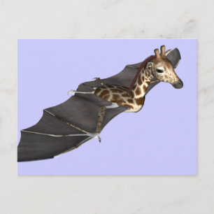 Cartão Postal Bat Giraffe Hybrid
