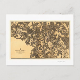 Cartão Postal Batalha da Casa 2 do Tribunal da Pensilvânia