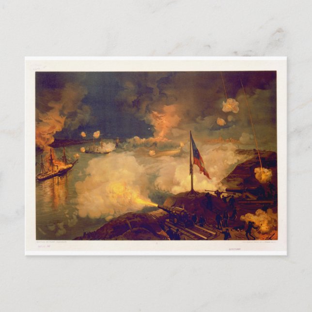 Cartão Postal Batalha da Guerra Civil Americana em Port Hudson (Frente)