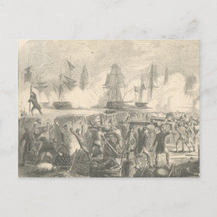 Cartão Postal Batalha da Ilha de Sullivan, 1776