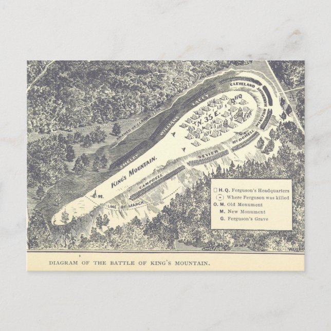 Cartão Postal Batalha da Montanha do Rei (Frente)