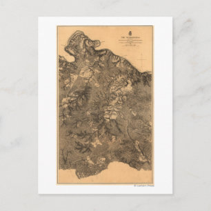 Cartão Postal Batalha da Natureza Selvagem - Panorâmica da Guer