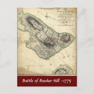 Cartão Postal Batalha de Bunker Hill -1775