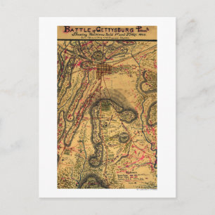 Cartão Postal Batalha de Gettysburg