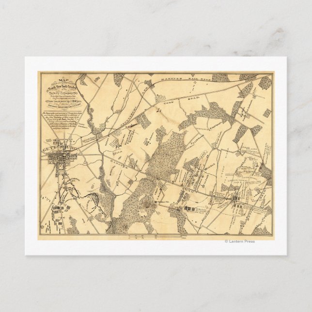 Cartão Postal Batalha de Gettysburg 16 (Frente)