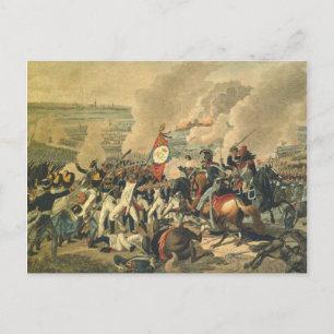 Cartão Postal Batalha de Leipzig