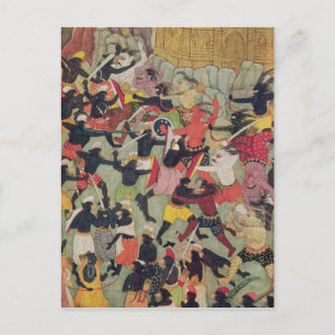 Cartão Postal Batalha entre os Armados de Rama e Ravana