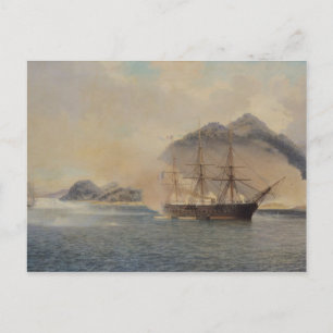 Cartão Postal Batalha Naval do Estreito de Shimonoseki