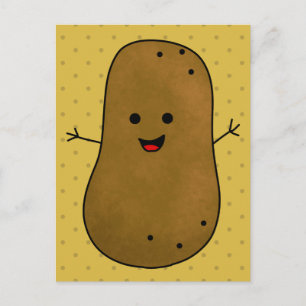Cartão Postal Batata Feliz Fofa
