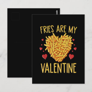 Cartão Postal Batatas Fritas São Meu Dia dos Namorados