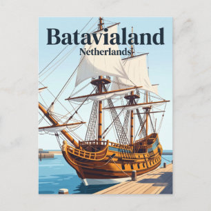 Cartão Postal Batavialand Holanda