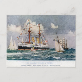 Cartão Postal Bateria inflexível HMS, blindada, 1876