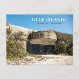 Cartão Postal Bateria Langdon, Forte Pickens, Ilhas do Golfo NS