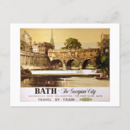 Cartão Postal Bath British Railways Viagens vintage