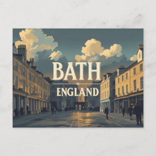 Cartão Postal Bath - Elegância do Eterno e Patrimônio Romano