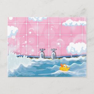 Cartão Postal Bath Yellow Duck