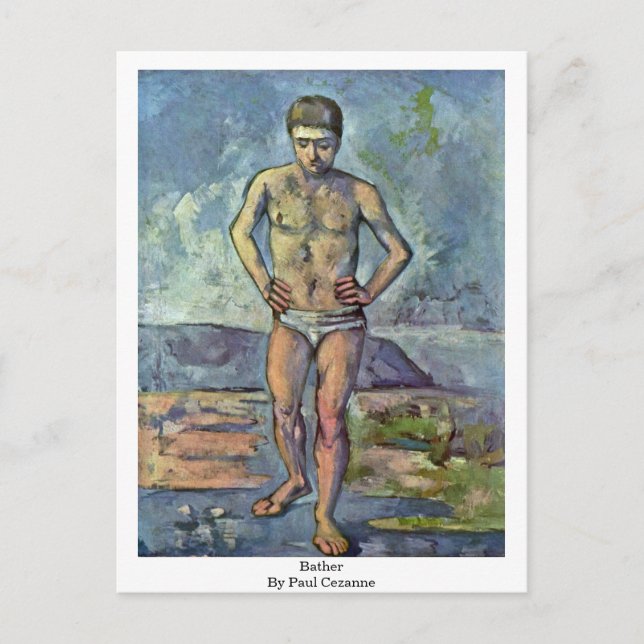 Cartão Postal Bather By Paul Cezanne (Frente)