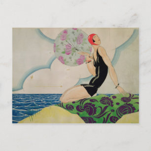 Cartão Postal Bather, c.1925