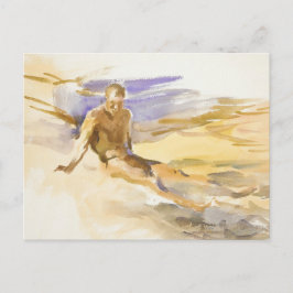 Cartão Postal Bather in Florida, 1917