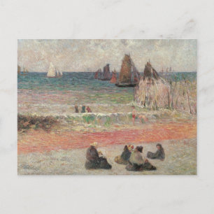 Cartão Postal Bathing Dieppe de Paul Gauguin, Vintage Fine Art