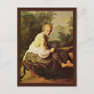 Cartão Postal Bathsheba No Seu Banheiro Visto Pelo Rei David. [1