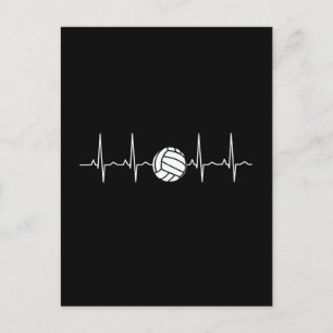 Cartão Postal Batimento cardíaco de bola de volei