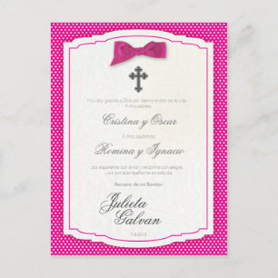 Cartão Postal Batismo, Aniversário, Quinceañera, Guarda-Casament