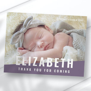 Cartão Postal Batismo Simples Foto De Cor Brilhante Moderna Muit