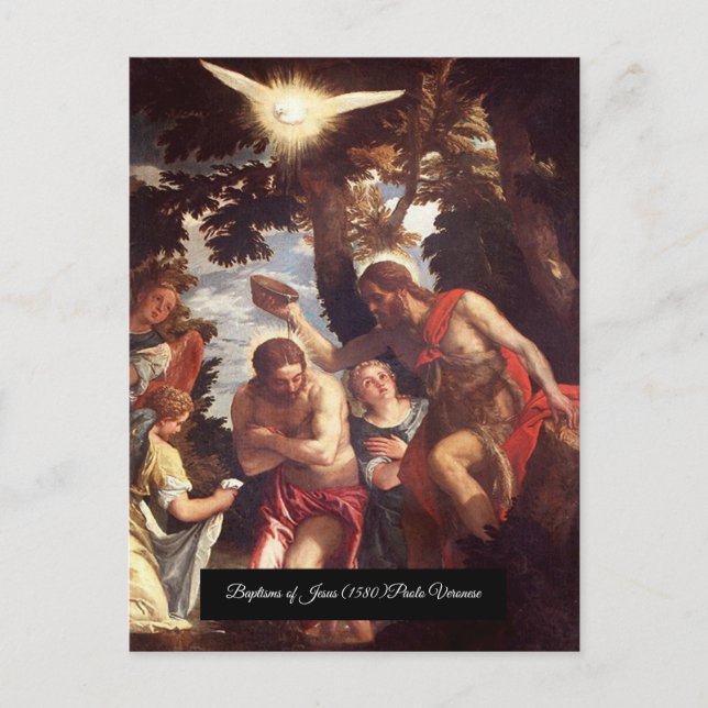 Cartão Postal Batismos de Jesus (Frente)