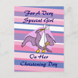 Cartão Postal Batizado da Menina Pássaro