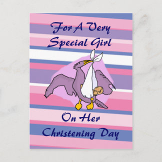 Cartão Postal Batizado da Menina Pássaro