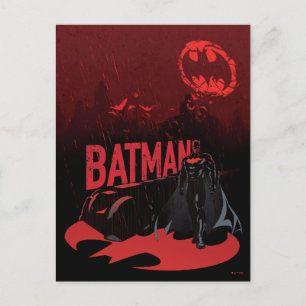 Cartão Postal Batman Chuva Carmesim