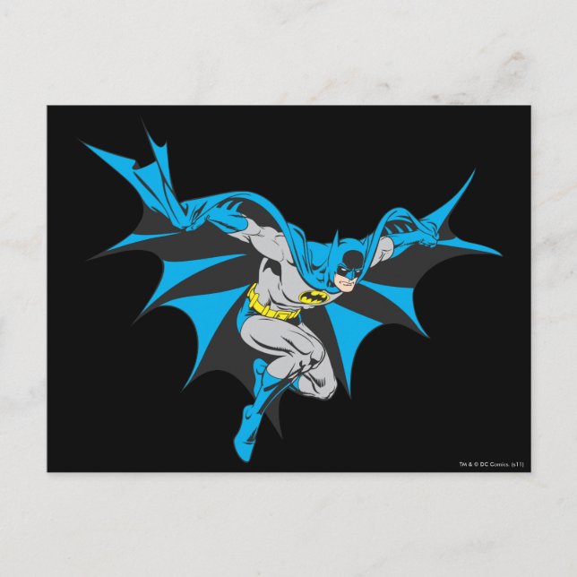 Cartão Postal Batman Crouches (Frente)
