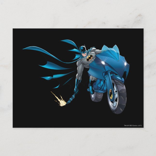 Cartão Postal Batman esmaga o chão (Frente)